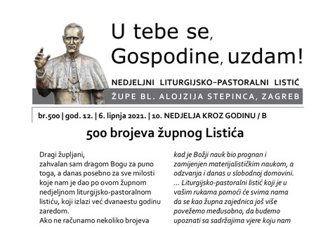 500 brojeva župnog Listića